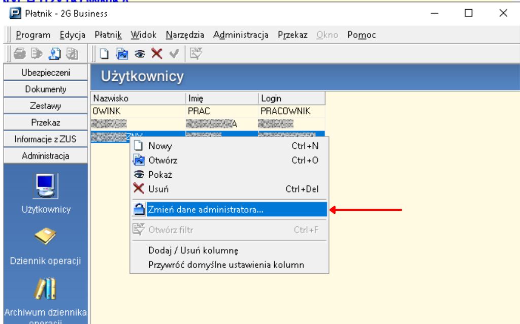 Zmiana nazwiska Płatnik ZUS