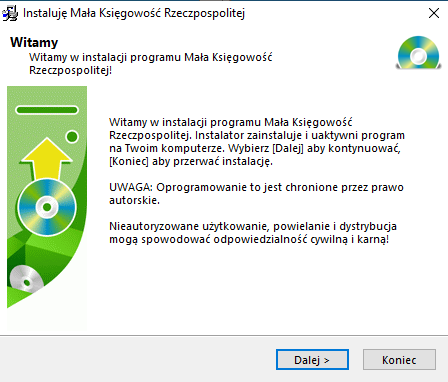 Mała Księgowość RP instalacja krok 2